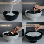 1 kg Velas Perladas White + 20 Pabilos