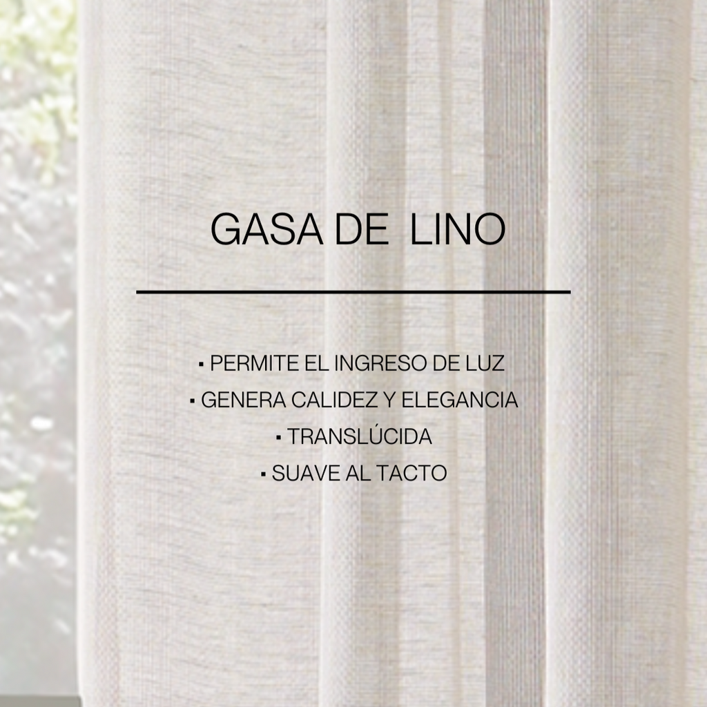 Cortinas Gasa de Lino - A medida