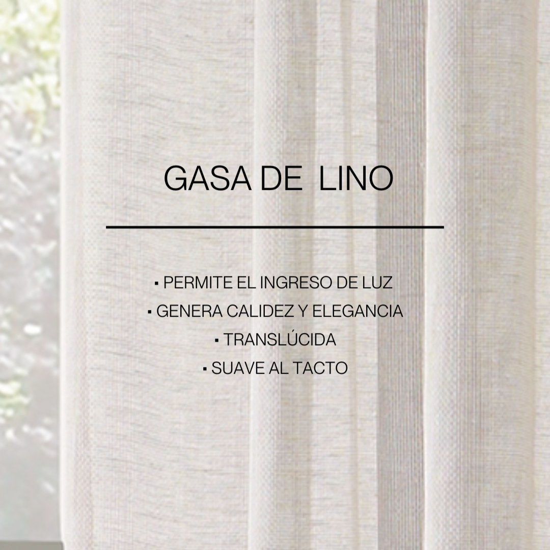 Cortinas Gasa de Lino - A medida