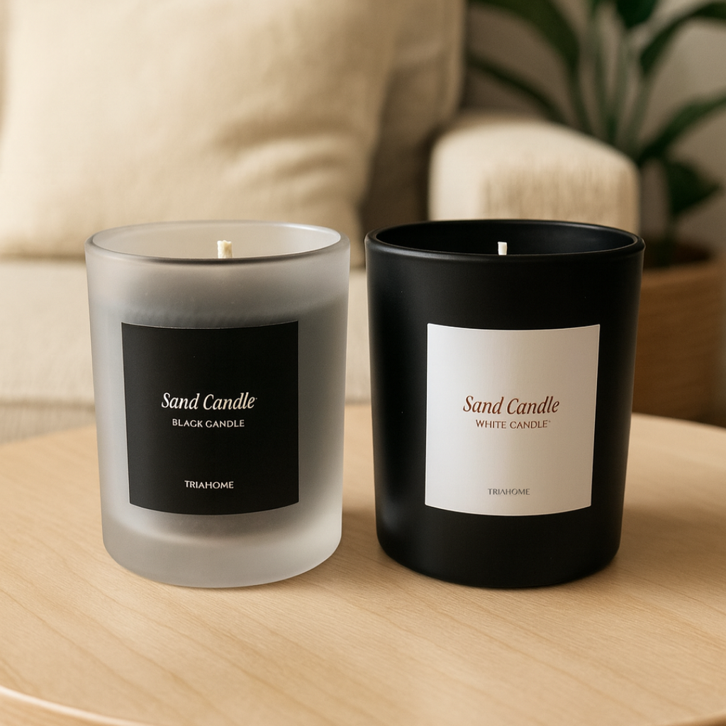 Set Dual Experience | Velas Perladas TRIA + 2 vasos Sand Candle