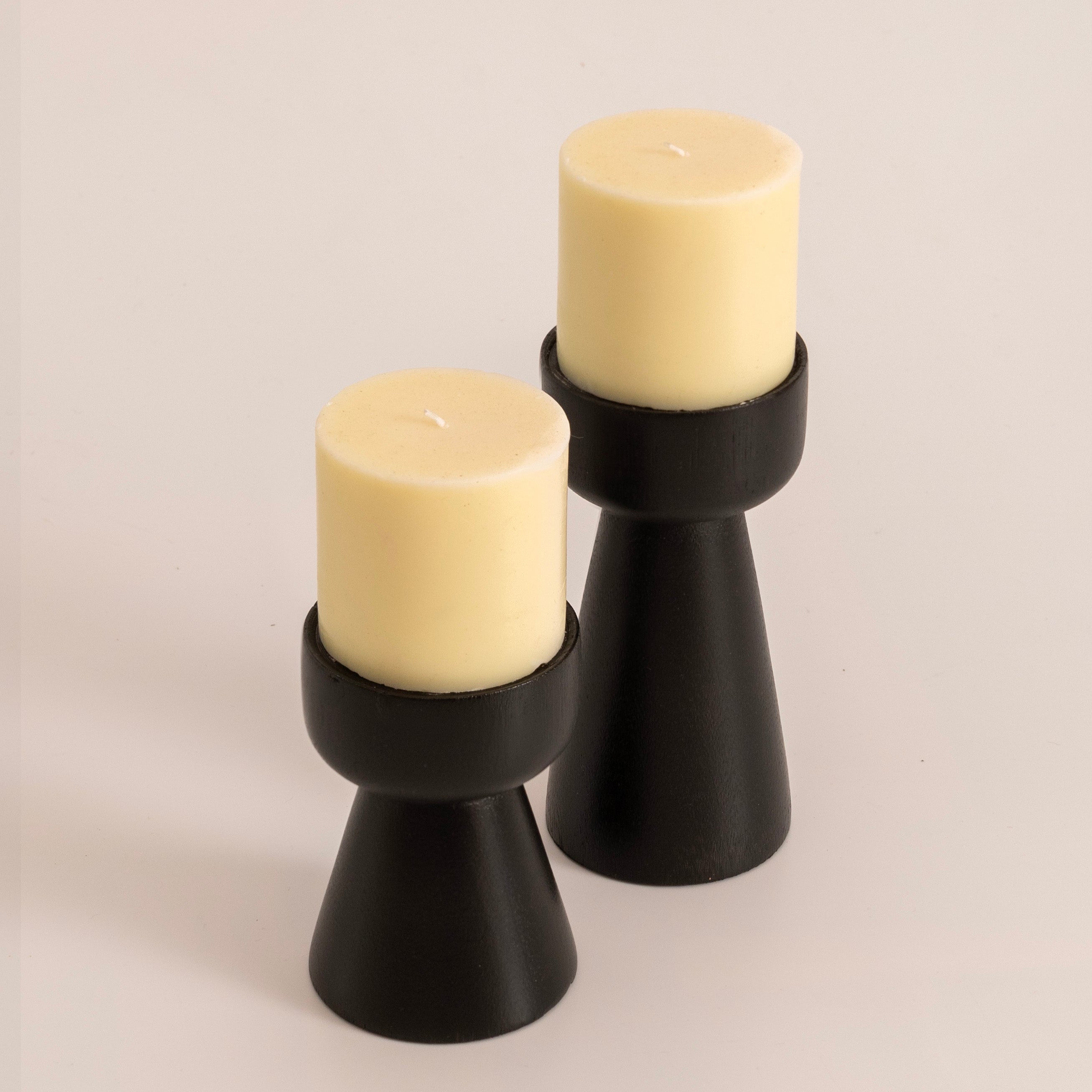 Portavelas MEGAN BLACK - Set x 2 image 0