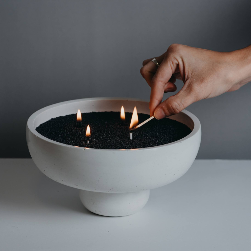 1 kg Velas Perladas Black + 20 Pabilos