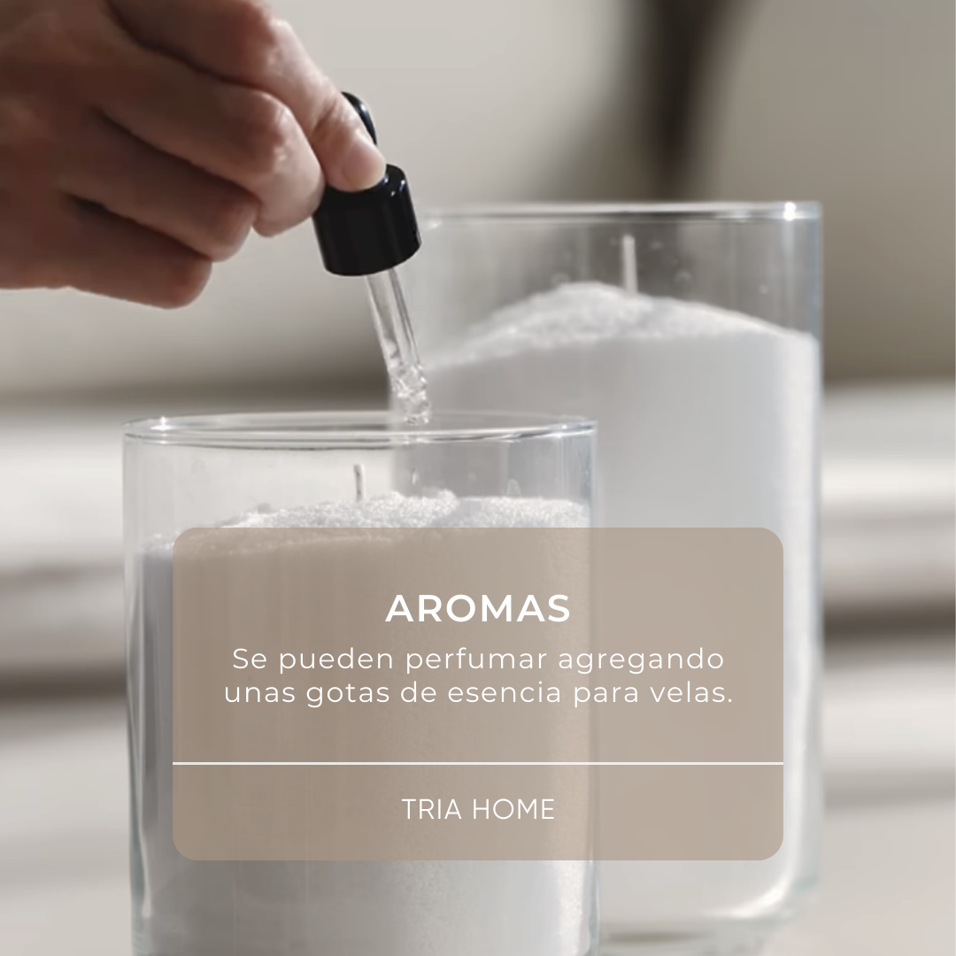 1 kg Velas Perladas White + 20 Pabilos