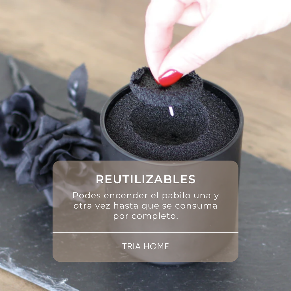 Set Dual Experience | Velas Perladas TRIA + 2 vasos Sand Candle