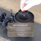 Set Dual Experience | Velas Perladas TRIA + 2 vasos Sand Candle