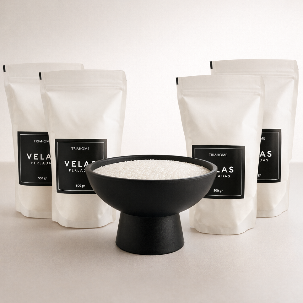 Set Eclipse | Velas Perladas TRIA + Cuenco Eclipse