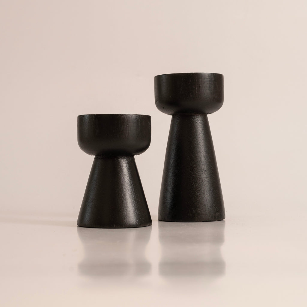 Portavelas MEGAN BLACK - Set x 2 image 2