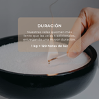 1 kg Velas Perladas White + 20 Pabilos