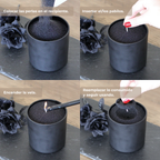 Set Dual Experience | Velas Perladas TRIA + 2 vasos Sand Candle